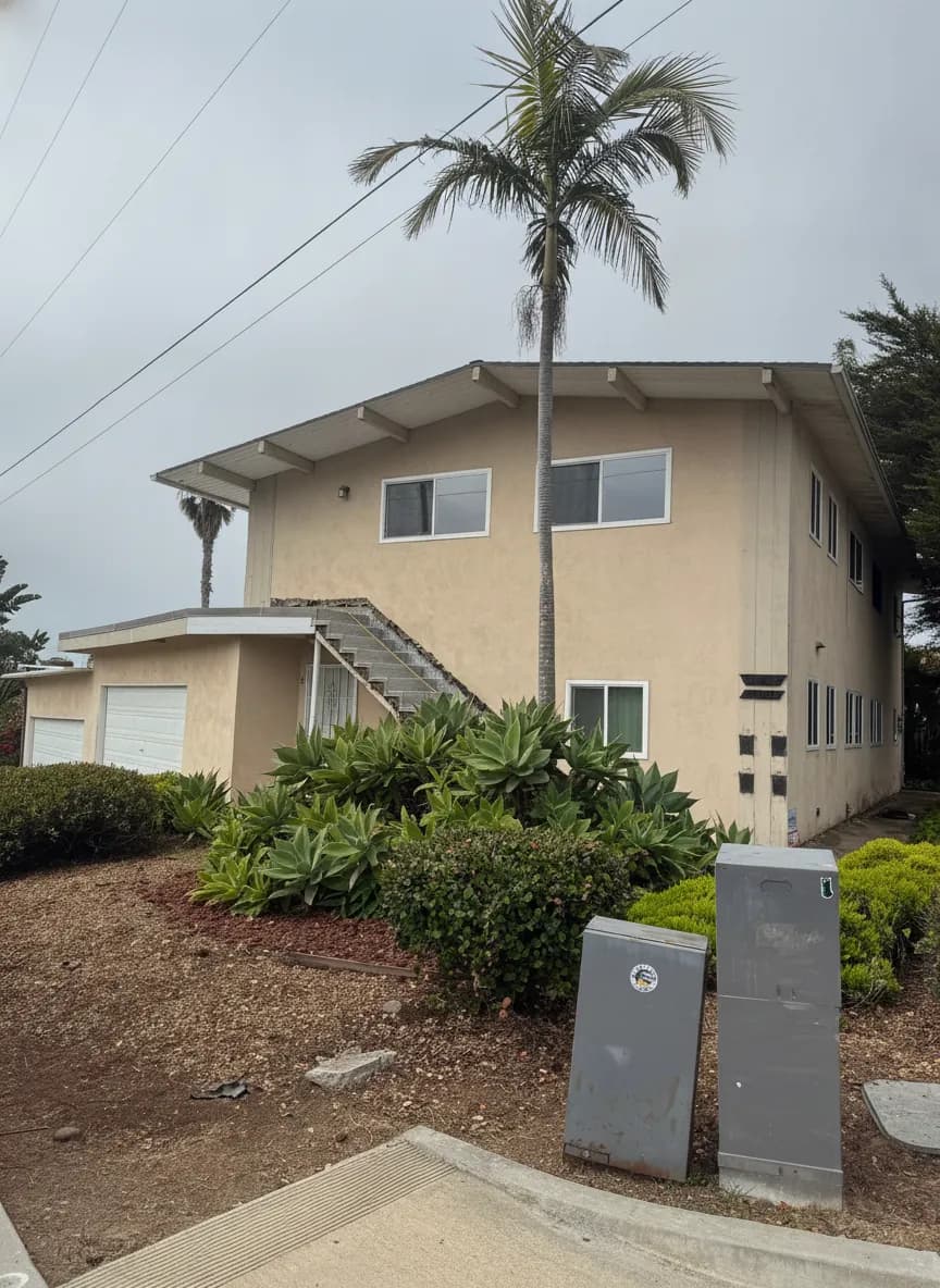 Exterior of a repainted Orange County home